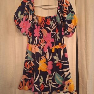 She + Sky Multicolor Floral Jumpsuit